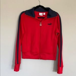 Puma red track jacket new